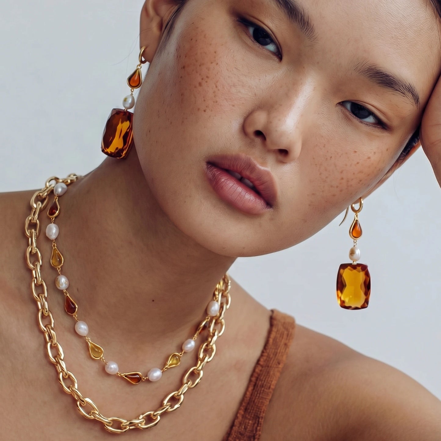 Honey Baroque Necklace