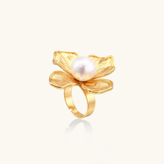 Blooming Pearl Statement Ring